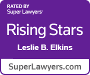 Rising Star Super Laywers badge for Leslie B. Elkins